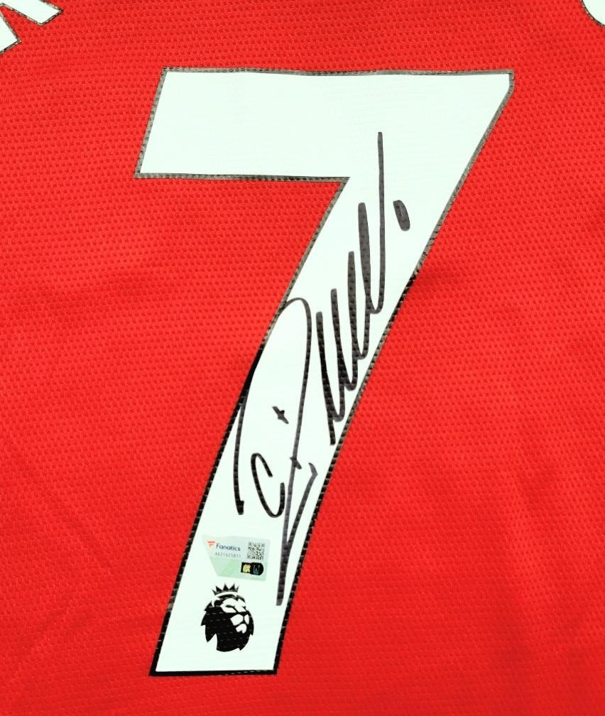 Cristiano Ronaldo signed Adidas Manchester United Jersey autograph Fanatics Holo