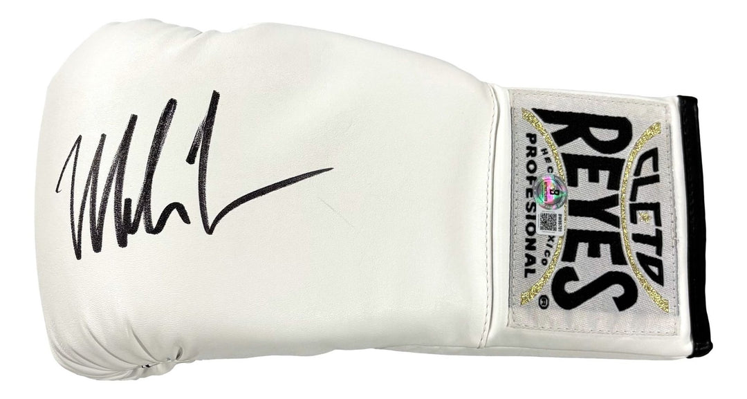 Mike Tyson Signed Left Hand White Cleto Reyes Boxing Glove BAS