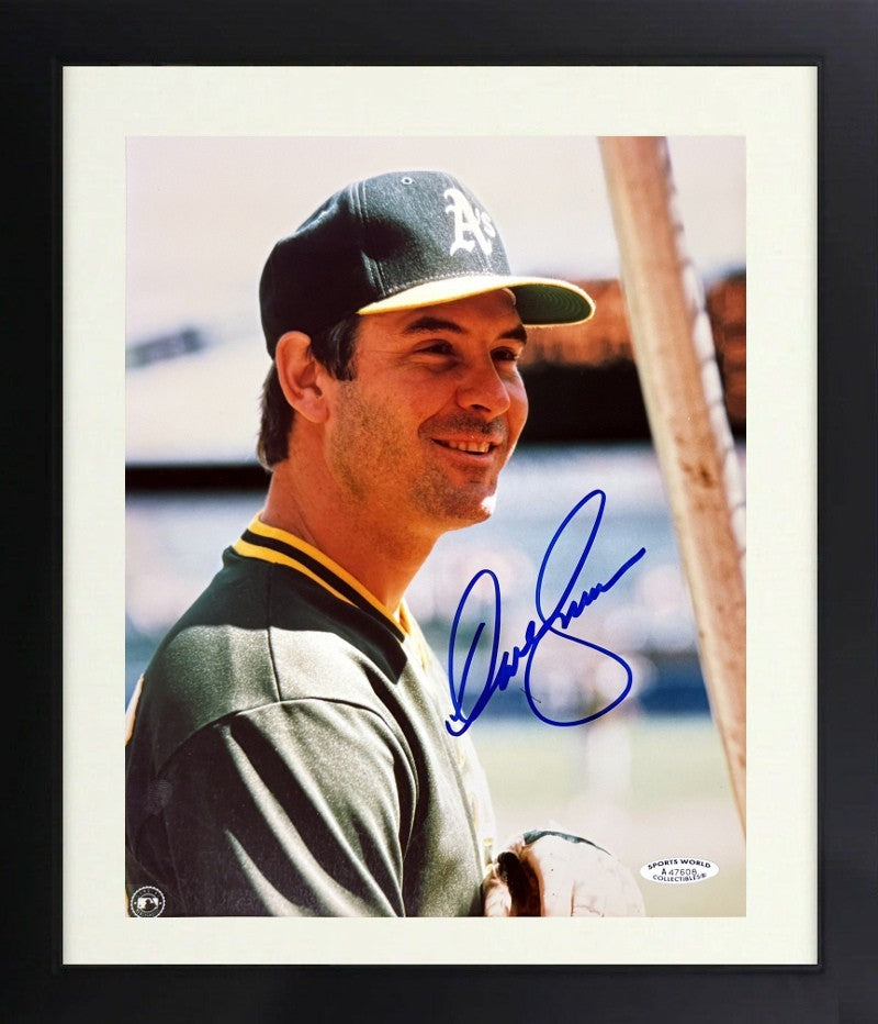 Dave Kingman signed Oakland A's MLB 8x10 Photo Framed - Sports World COA #A47608
