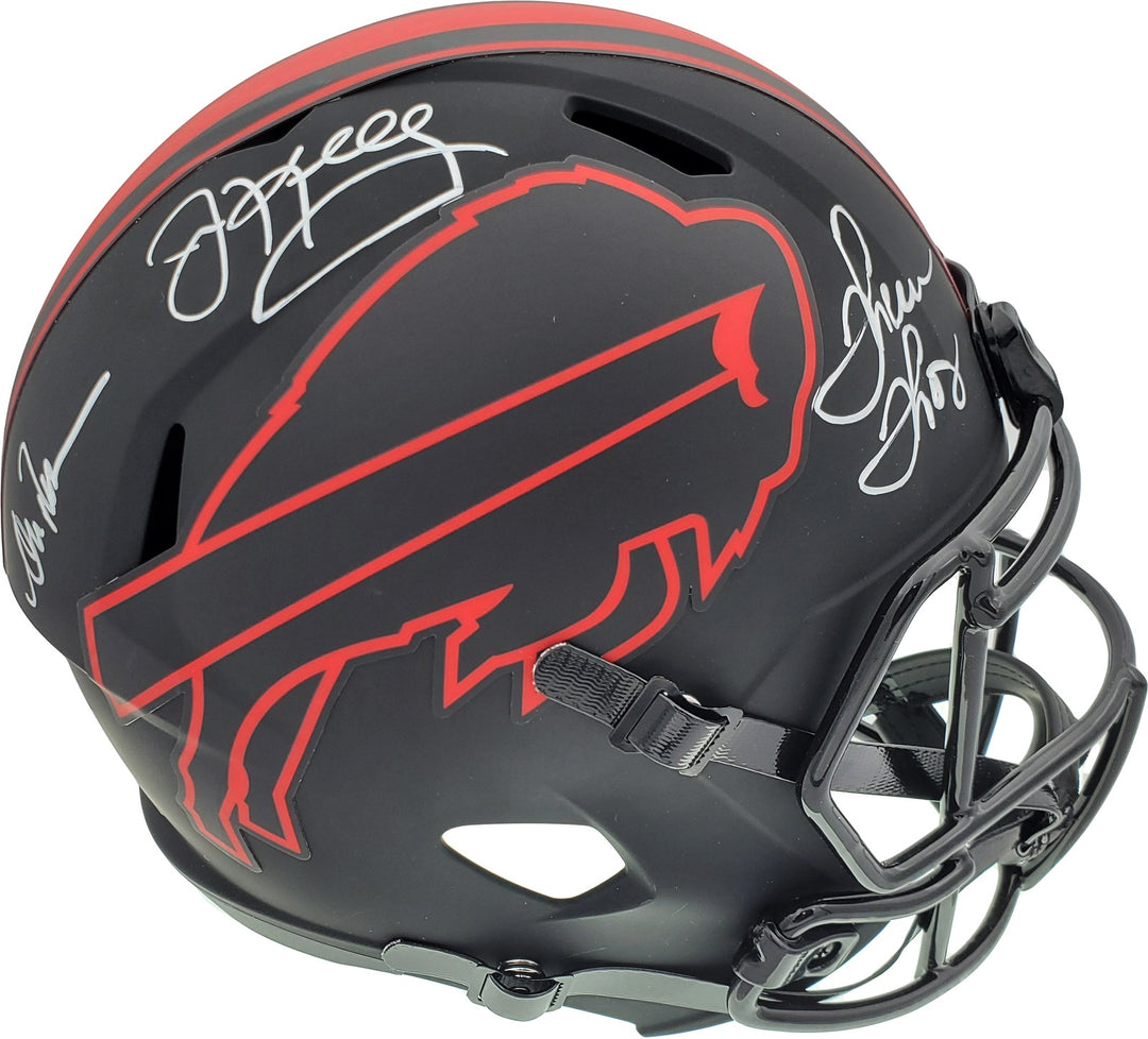 Bills Greats Auto Eclipse Black Rep FS Helmet Jim Kelly, Thurman Thomas & Reed