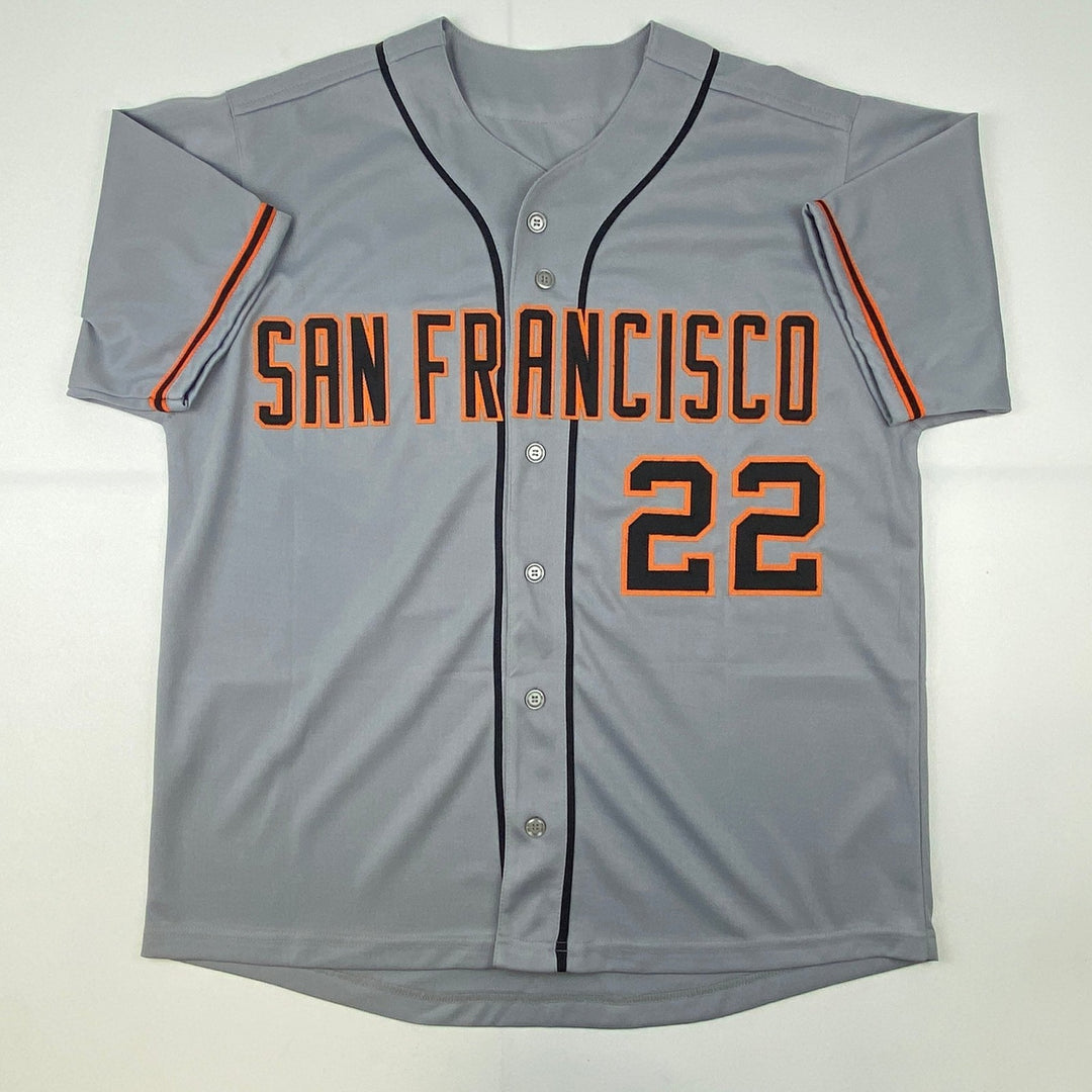 Signed Jack Clark The Ripper San Francisco Grey Jersey JSA COA Auto