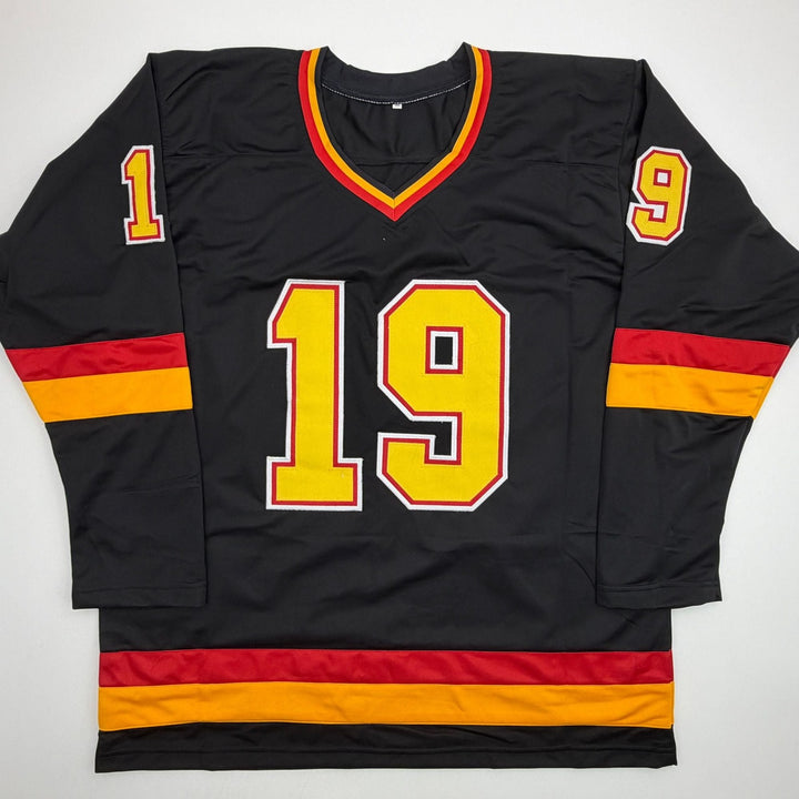 Autographed/Signed Markus Naslund Vancouver Black Hockey Jersey Beckett COA