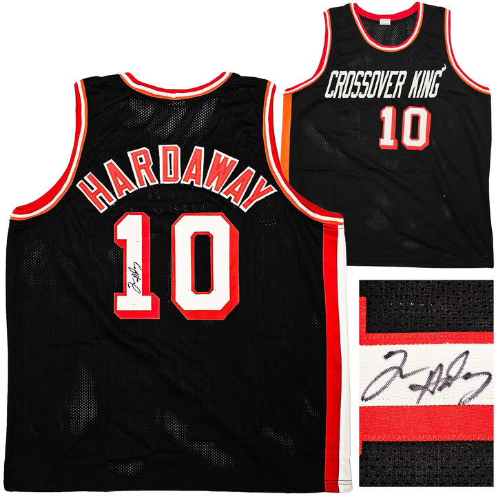 Miami Heat Tim Hardaway Autographed Signed Black Jersey JSA