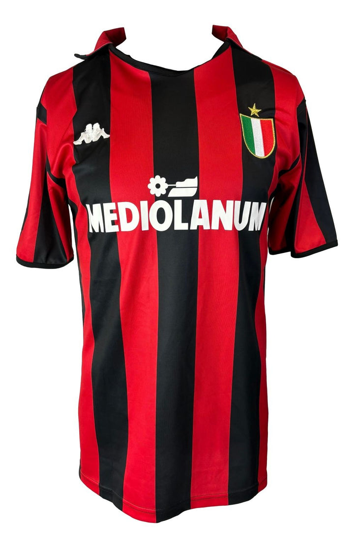 Ruud Gullit Signed AC Milan Kappa Soccer Jersey BAS