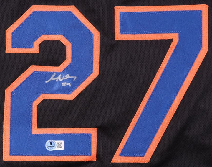 Mark Vientos New York Signed Black Baseball Jersey BAS