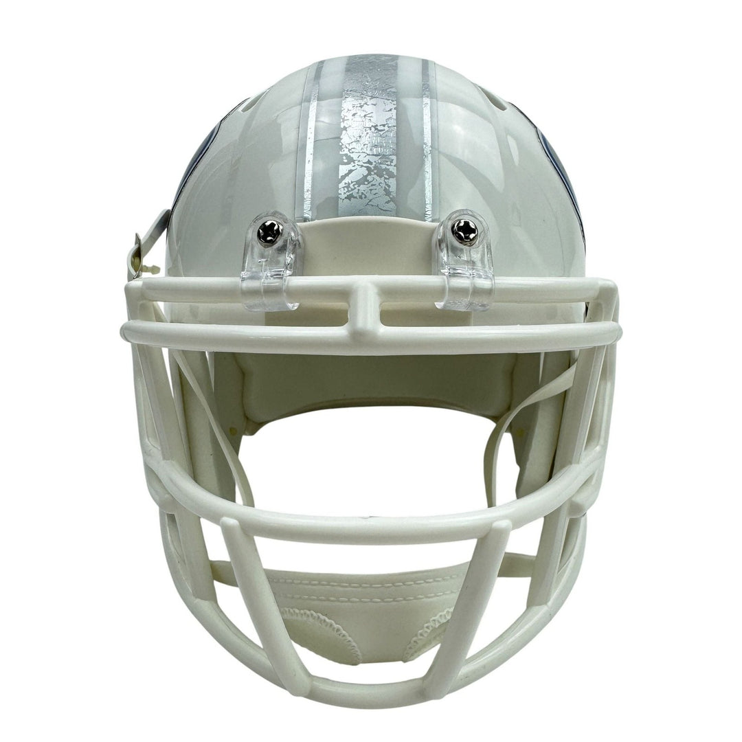 Autographed/Signed James Cook Buffalo Bills Rivals Mini Football Helmet JSA COA
