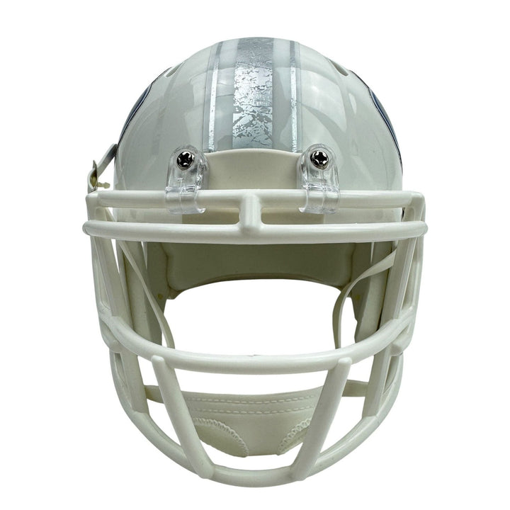 Autographed/Signed James Cook Buffalo Bills Rivals Mini Football Helmet JSA COA