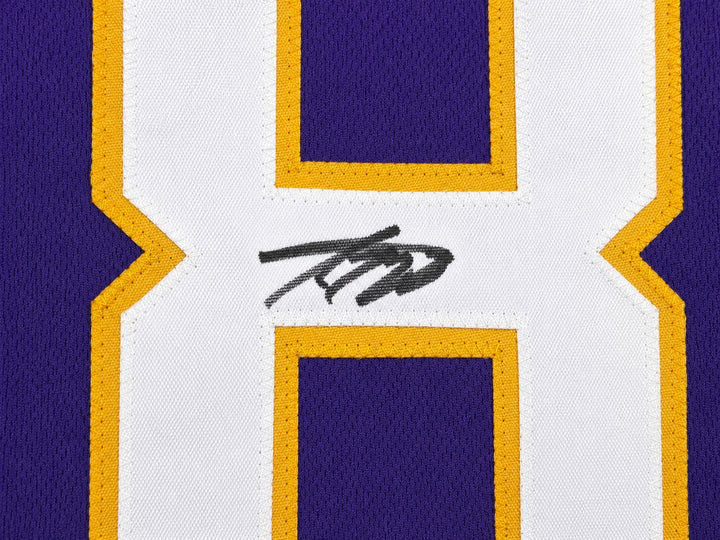 Minnesota Vikings Adrian Peterson Signed Purple Jersey JSA Witness