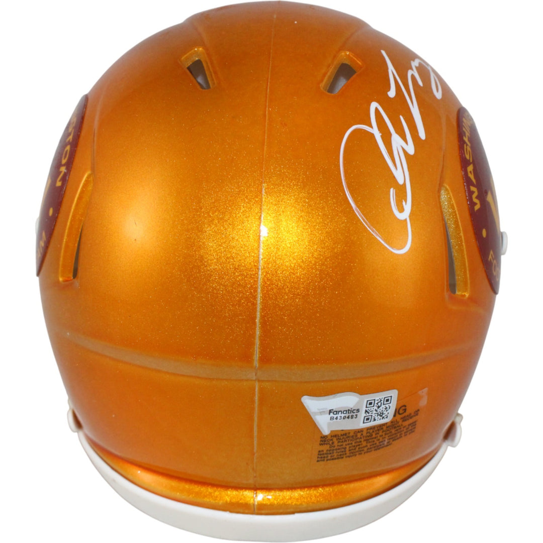 Chase Young Signed Washington Commanders Flash Mini Helmet DPOY Fanatics 53689