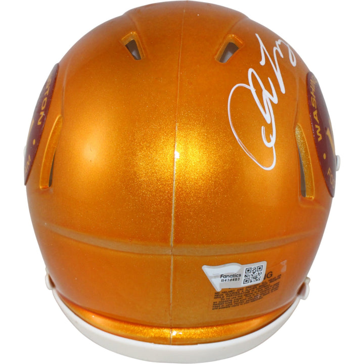 Chase Young Signed Washington Commanders Flash Mini Helmet DPOY Fanatics 53689