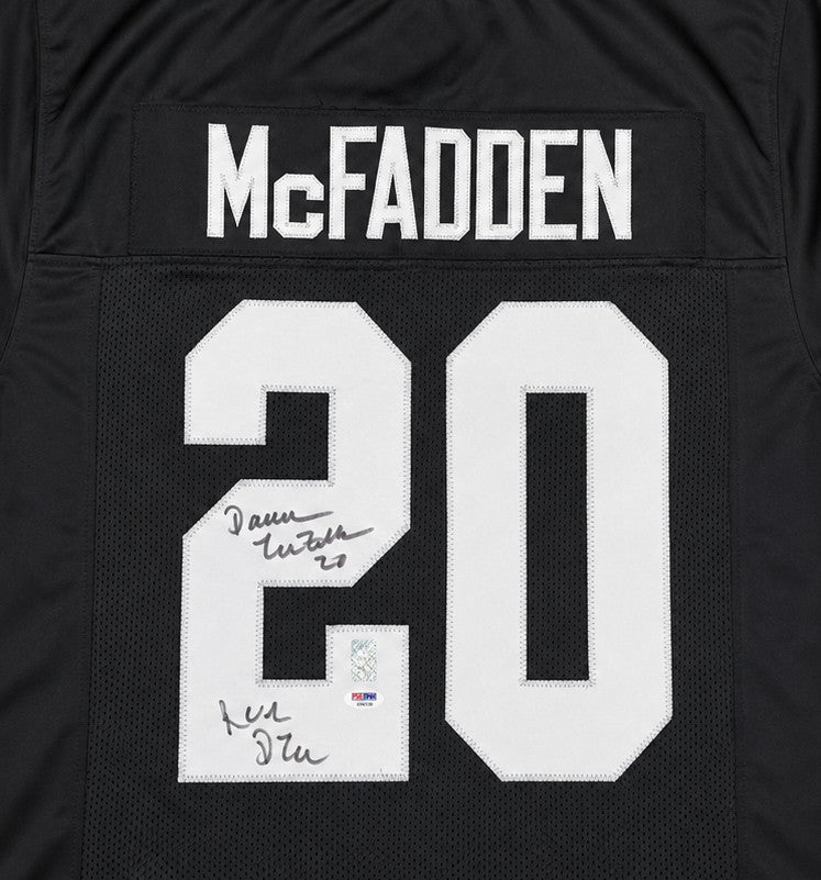 Oakland Raiders Darren McFadden Signed Black Jersey "Run DMC" PSA/DNA