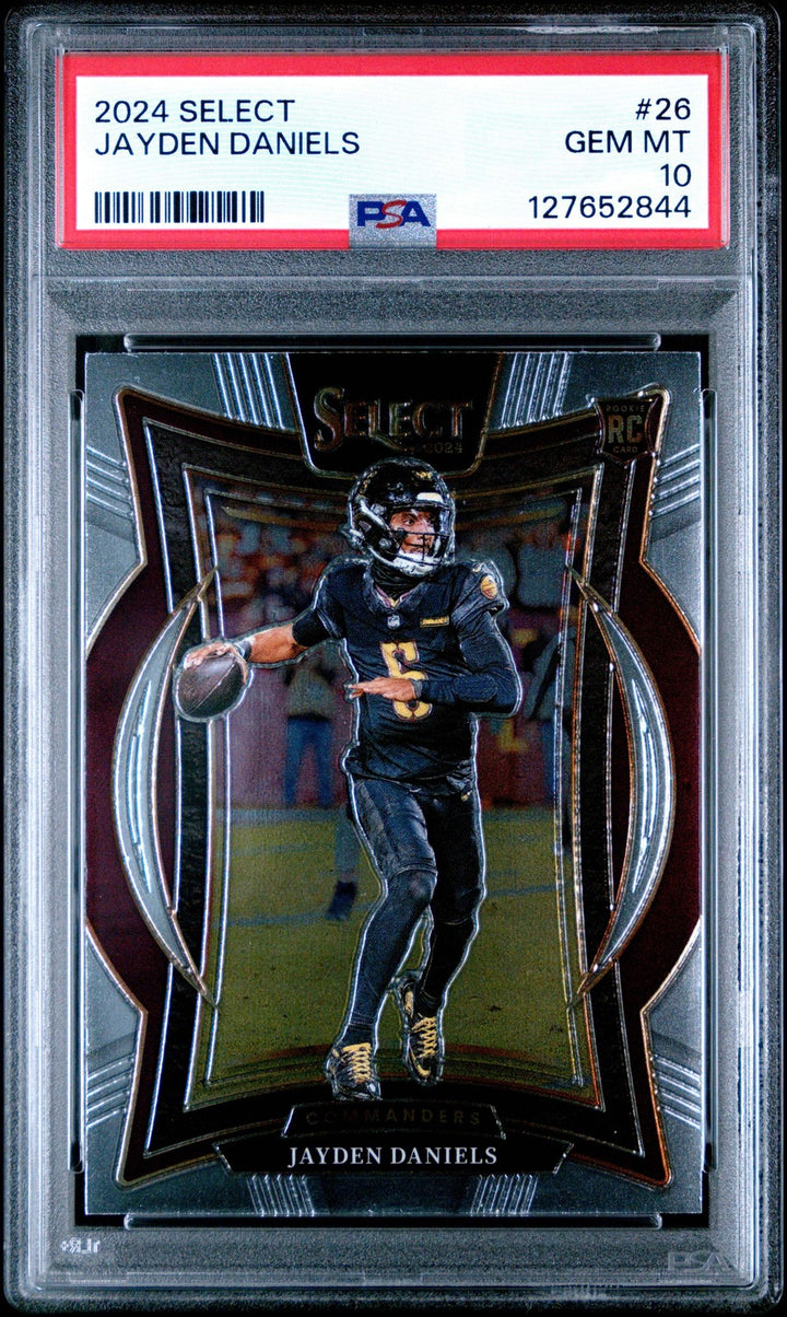 Graded 2024 Panini Select Jayden Daniels #26 Rookie RC Football Card PSA 10 Mint