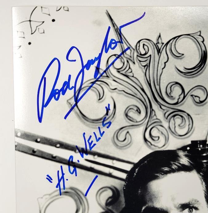 Rod Taylor signed "H.G. Wells" Time Machine 11x14 photo autograph ~ Beckett BAS