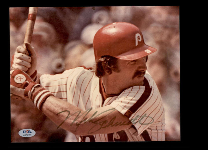 Mike Schmidt PSA DNA Signed 8x10 Photo Autograph Phillies