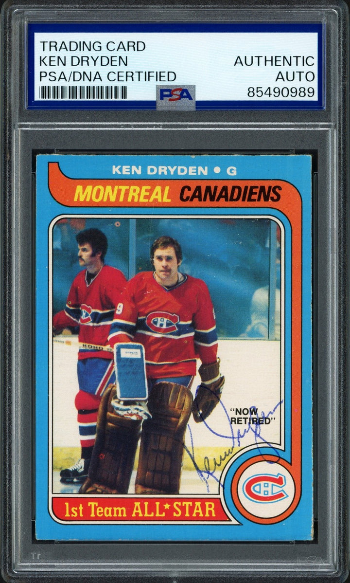 Ken Dryden Signed 1979-80 O-Pee-Chee Card 150 Canadiens PSA/DNA #85490989