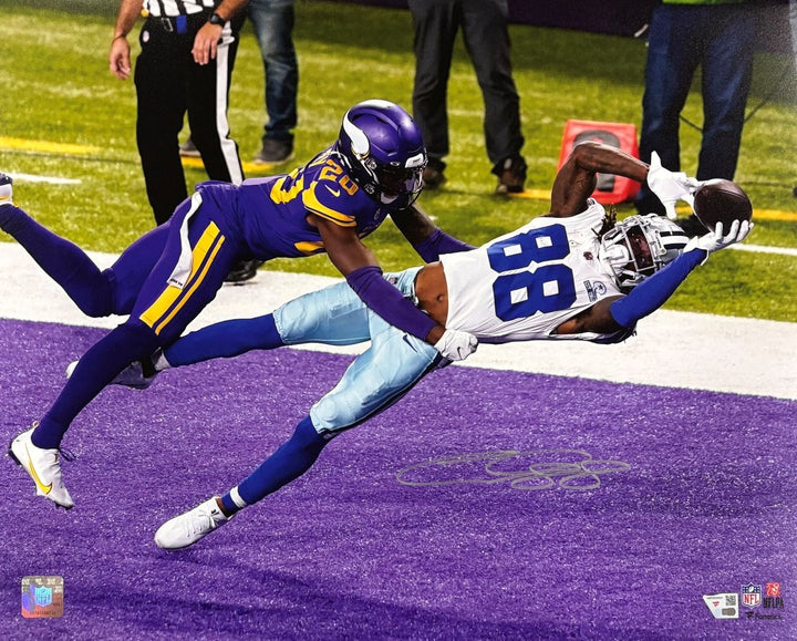 CeeDee Lamb Signed 16x20 Dallas Cowboys TD vs Vikings Photo Fanatics