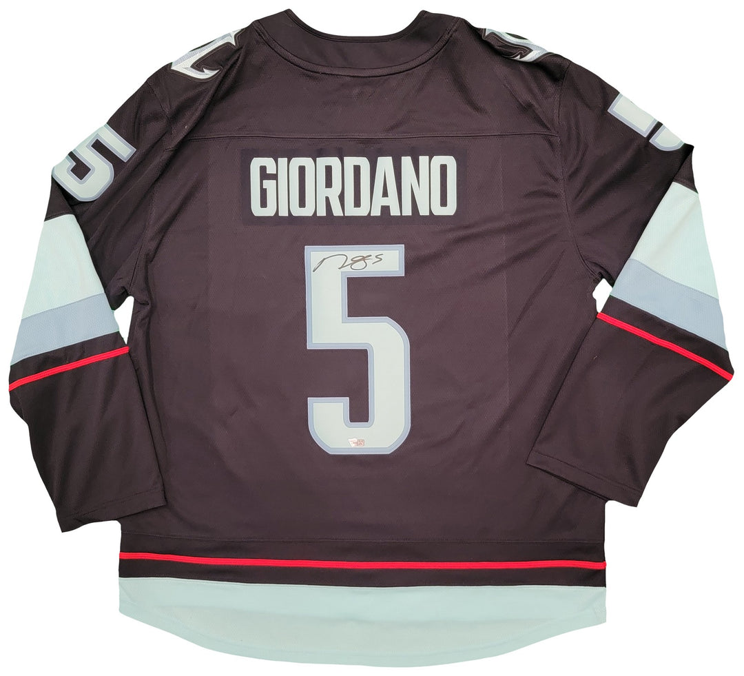 Kraken Mark Giordano Auto Fanatics Navy Breakaway Jersey Inaugural Captain Patch