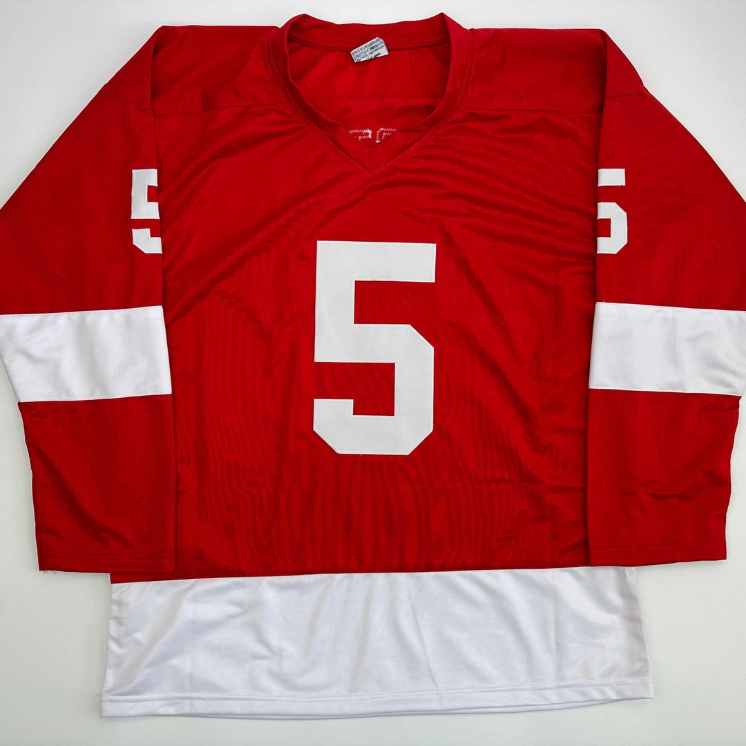 Facsimile Autographed Niklas Lidstrom Detroit Red Reprint Jersey Size Men's XL