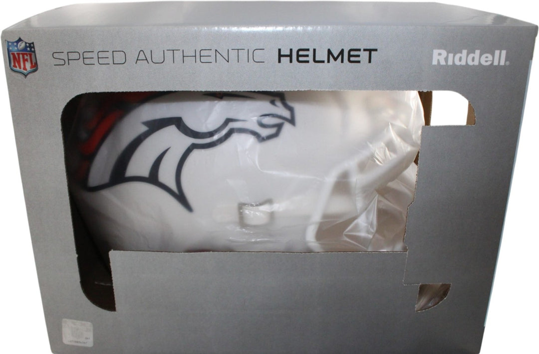 John Elway Autographed Denver Broncos Authentic 24 Alt Helmet Beckett W 55371