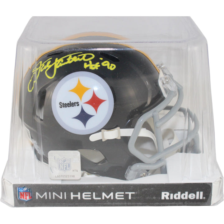 Jack Lambert Autographed Pittsburgh Steelers TB Mini Helmet HOF Beckett 54015