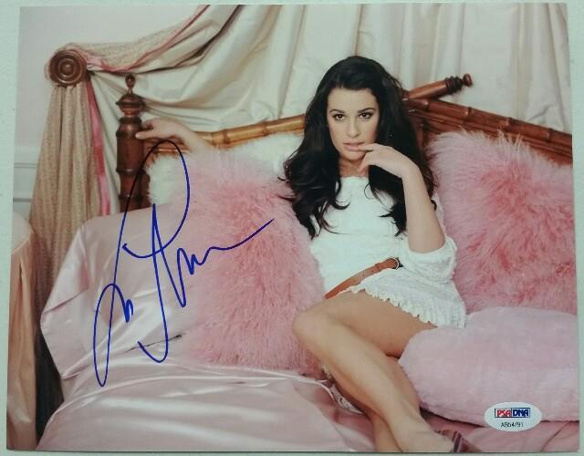 Lea Michele Autograph GLEE SCREAM QUEENS Signed 8x10 Photo PSA/DNA COA #10
