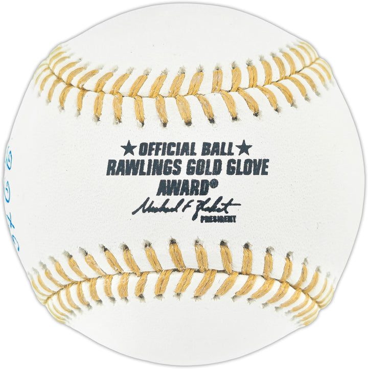 Dave Concepcion Auto Official Gold Glove Baseball Reds "5x GG" Smudge Beckett