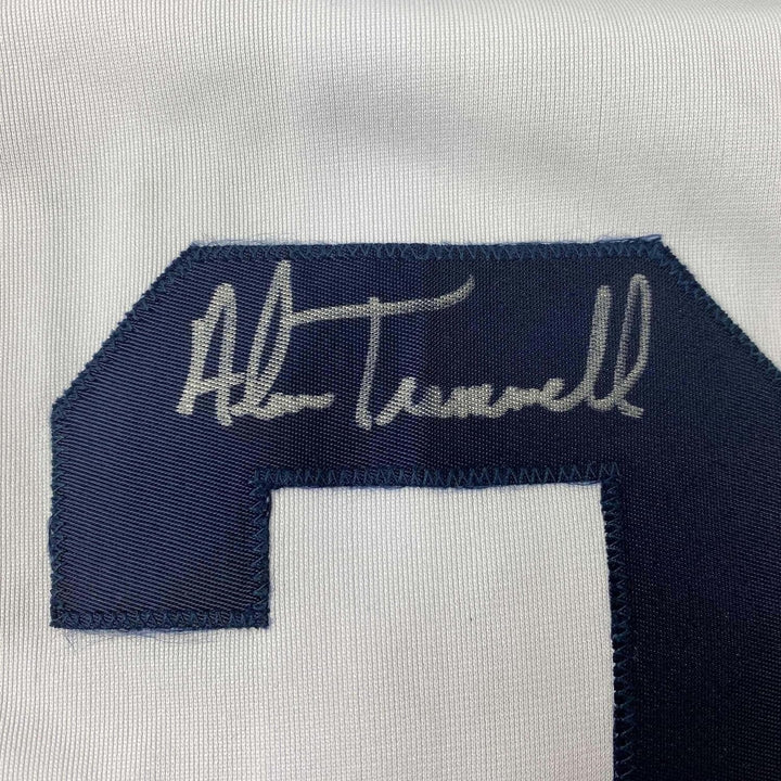 Framed Autographed/Signed Alan Trammell 35x39 Detroit White Jersey JSA COA