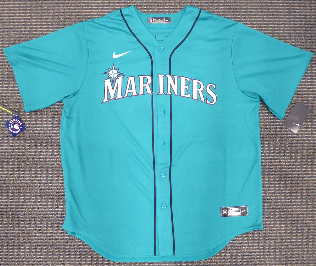 Mariners Ken Griffey Jr. Signed Teal Nike Jersey Size XL Beckett & MCS Holo