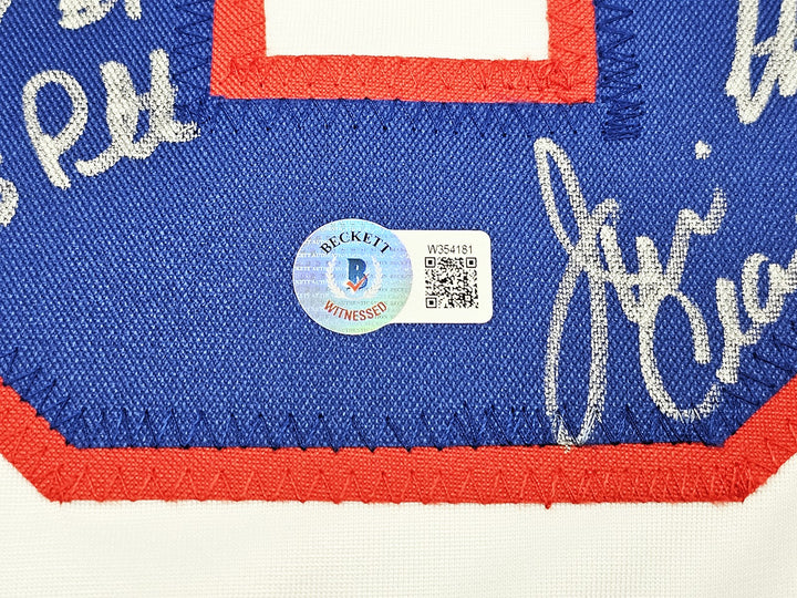 1980 Team USA Hockey Miracle On Ice Auto White Jersey Believe 19 Sg Eruzione BAS