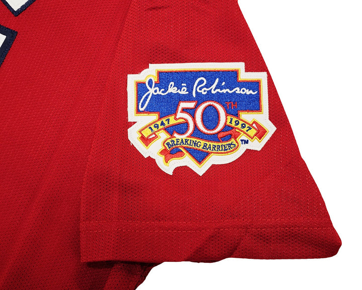 Mariners Ken Griffey Jr Auto Red Auth Mitchell Ness 97 AS Jersey Jackie Robinson