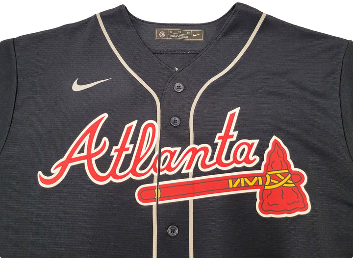 Atlanta Braves Ronald Acuna Jr. Autographed Signed Blue Nike Jersey Size XL JSA