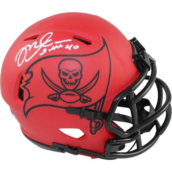 Mike Alstott Autographed Tampa Bay Buccaneers Rave Mini Helmet Beckett 54111