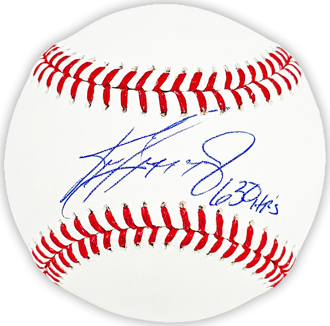 Ken Griffey Jr. Signed Official MLB Baseball Mariners "630 HRs" Beckett Witness