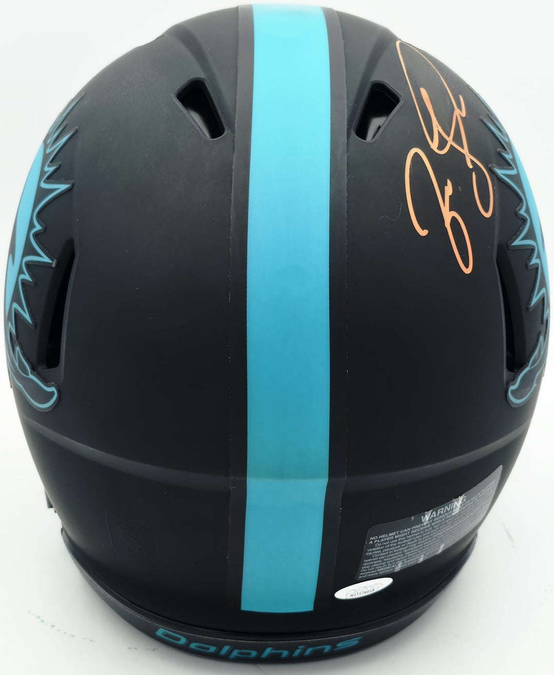 Jason Taylor Signed Dolphins Eclipse Black Full Size Speed Authentic Helmet JSA