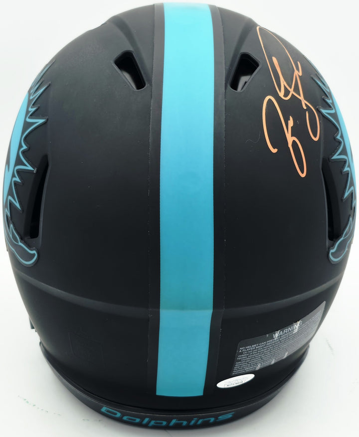 Jason Taylor Signed Dolphins Eclipse Black Full Size Speed Authentic Helmet JSA