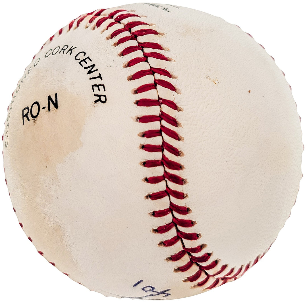 Bill Terry Signed NL Baseball New York Giants "HOF 1930 .401" Beckett #BE16704
