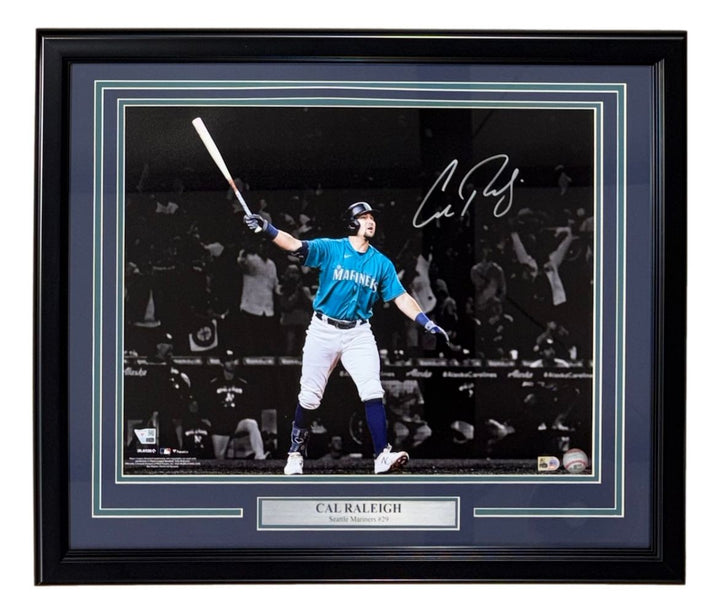 Cal Raleigh Signed Framed 16x20 Seattle Mariners Photo Fanatics