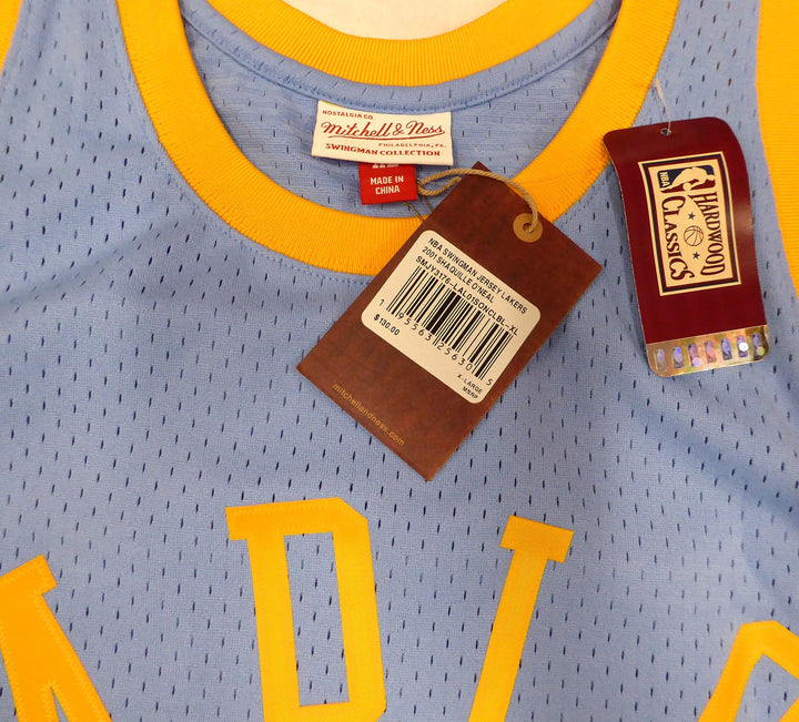 Lakers Shaquille Shaq O'Neal Signed Blue Mitchell & Ness Jersey Beckett #WU13474