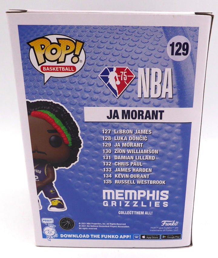 Ja Morant Signed Funko POP Vinyl Figurine Memphis Grizzlies Beckett #BF76764