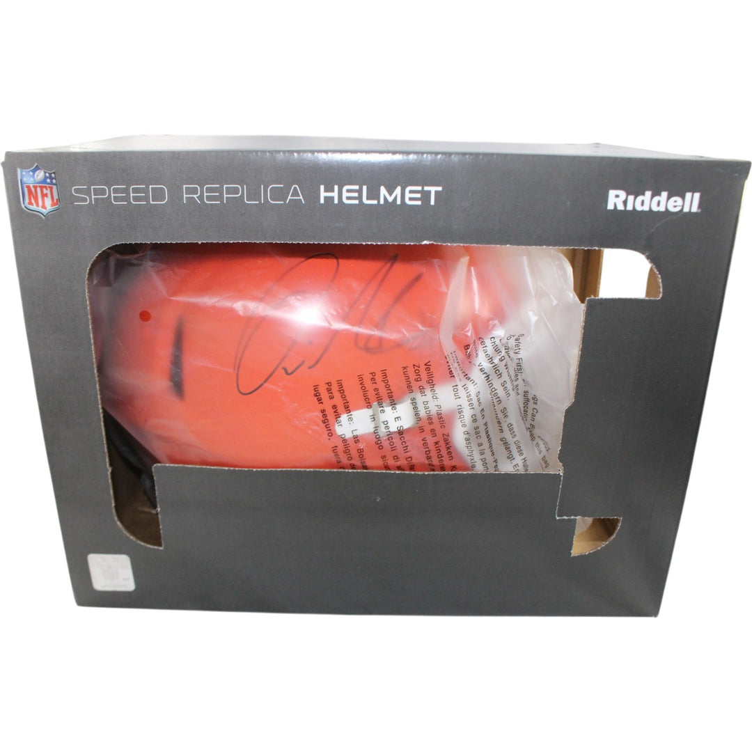 Quinshon Judkins Autographed Cleveland Browns F/S Helmet Beckett Witness 55162