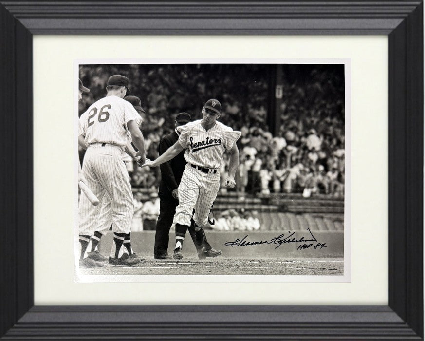 Harmon Killebrew signed Washington Senators 8x10 Photo w/ HOF 84 Framed- COA