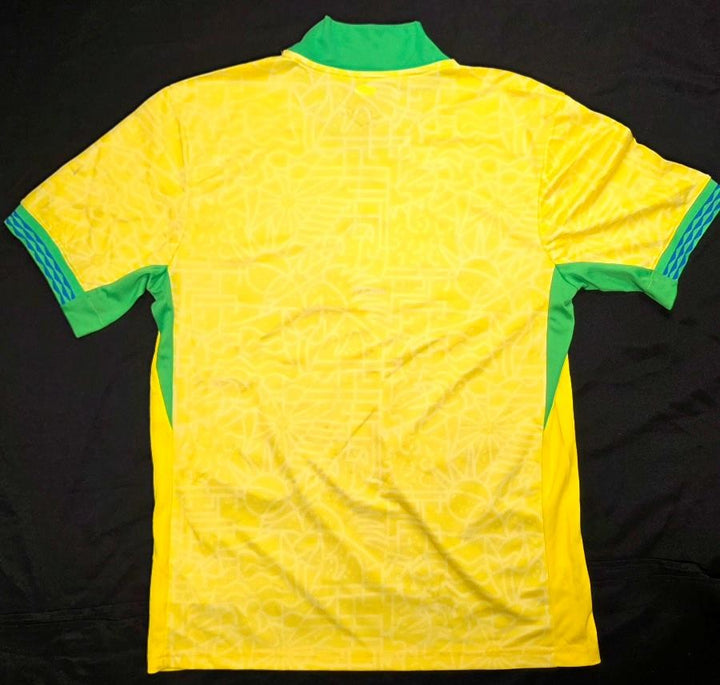 2024 Brazil Team Signed Jersey (15 Autos) Vini Jr, Rodrygo, Danilo, Rafael ~ JSA