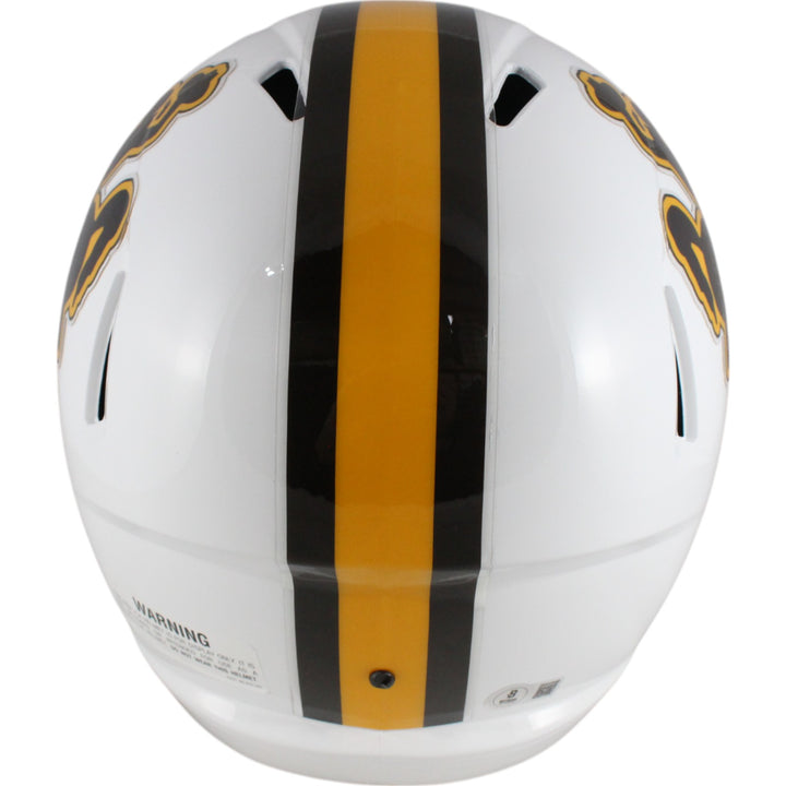 Jay Novacek Autographed/Signed Wyoming Cowboys F/S Helmet Beckett Witness 49300