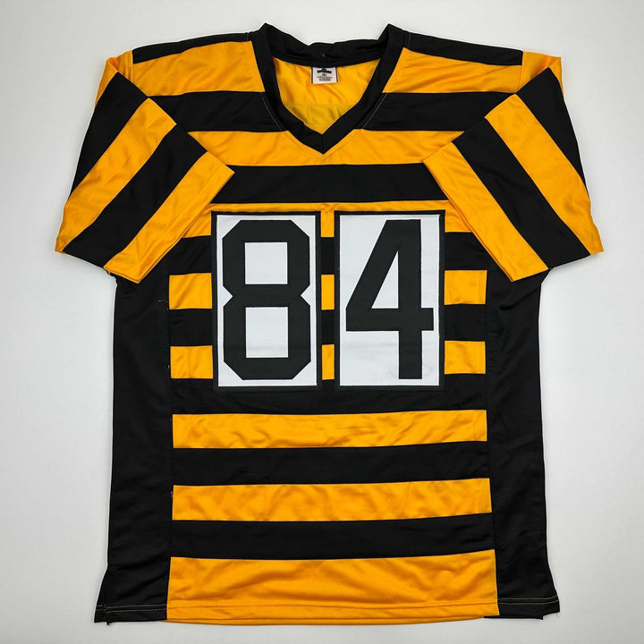Autographed/Signed Antonio Brown Pittsburgh Bumble Bee Jersey JSA COA