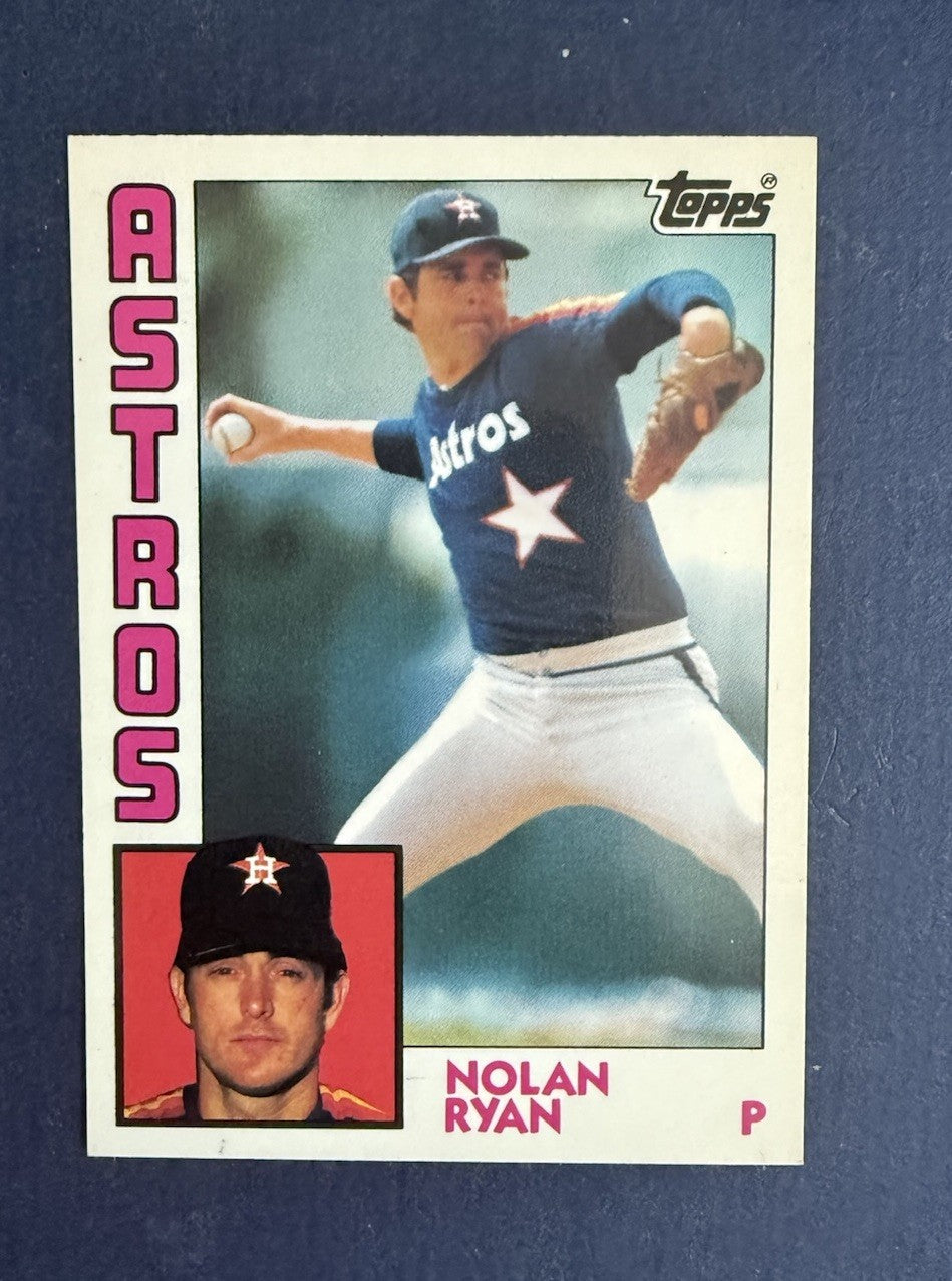 1984 topps tiffany #470 nolan ryan glossy SP card Nm - Mint Centered Rare