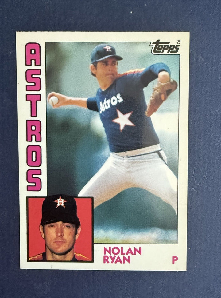 1984 topps tiffany #470 nolan ryan glossy SP card Nm - Mint Centered Rare