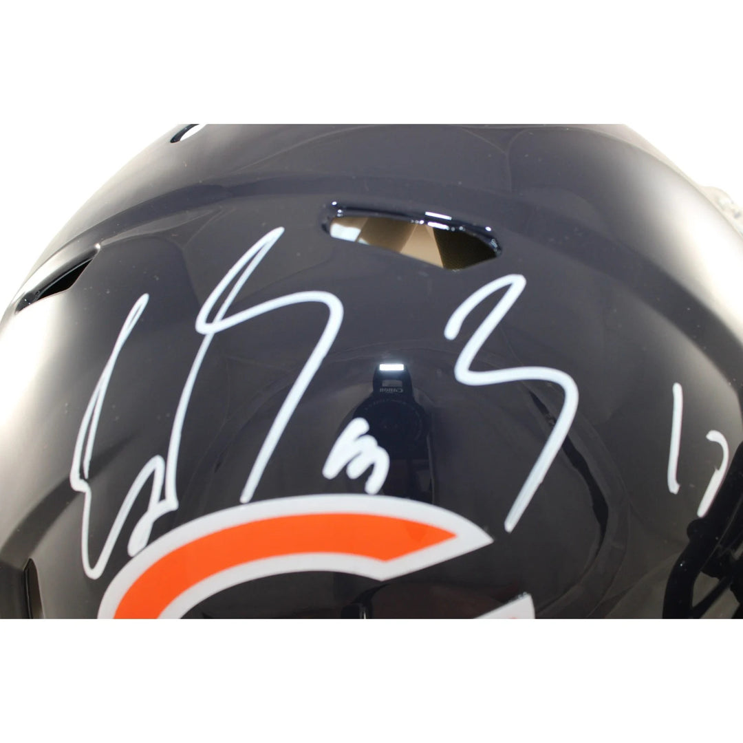 Luther Burden Autographed Chicago Bears Authentic Helmet Beckett WIT 58329