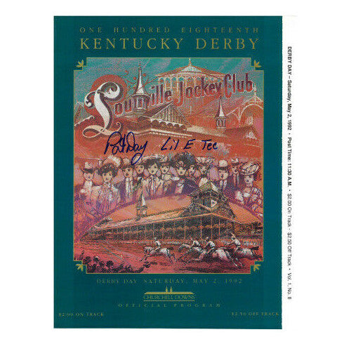 Lil E Tee signed 1992 Kentucky Derby 118th Program Churchill Downs- JSA HOLOGRAM