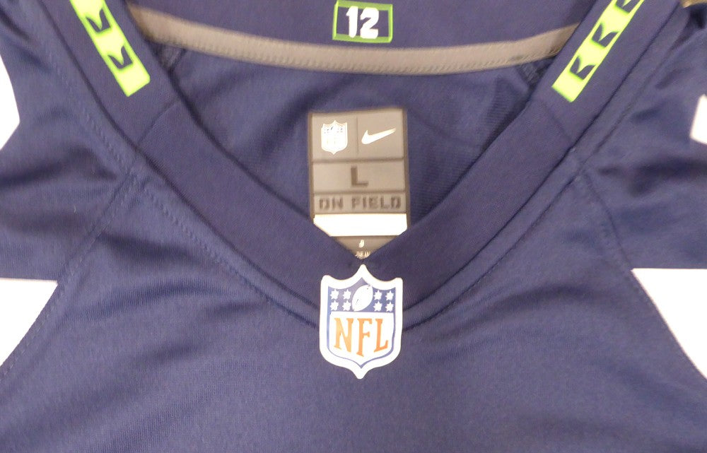 Seattle Seahawks Shaquem Griffin Signed Blue Nike Jersey Size L MCS Holo
