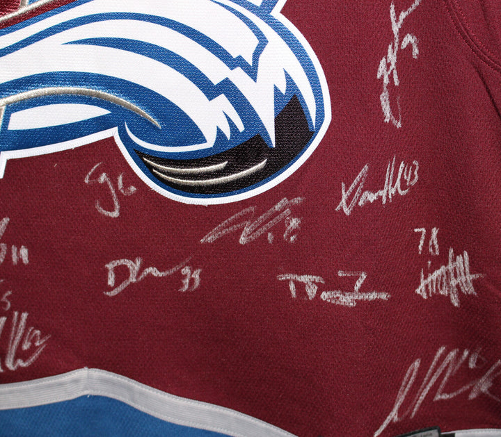 Colorado Avalanche Stanley Cup Team Signed Fanatics XL Jersey 20 Sigs BAS 37472